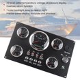 thumbnail image 4 of Boat Gauge Set Instrument Panel, Boat Dash Instrument Panel 0.0 To 99999.9H Voltage Display 5 Gauge Set Rust Proof  For 12V Yacht, 4 of 8