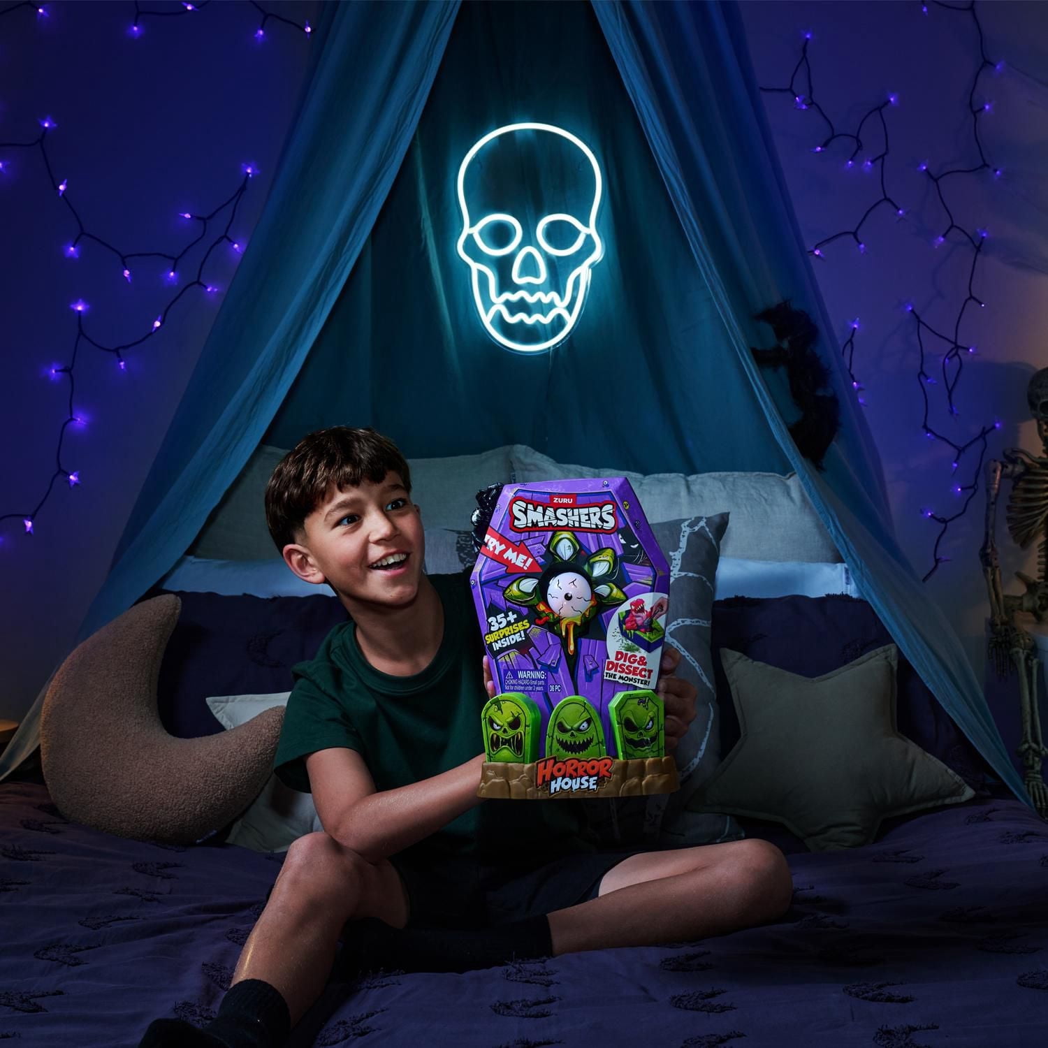 Smashers Mega Horror House de ZURU, jouet interactif, jouet à collectionner pour enfants et adolescents