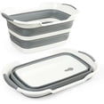 thumbnail image 1 of HAHDAXIA Baignoire Multifonction pour Chien, Panier à Linge et Organisateur de Rangement, Baignoire Pliable et Rabattable pour Chien/chat/animal de Compagnie, Baignoire Portable pour Lavage de Chiot, Douche de Voyage pour Petits Chiens, Chats, 1 of 7