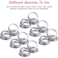 thumbnail image 2 of 24 Pieces Regular Mouth Canning Jar Replacement Metal Rings Practical Screw Jar Bands Leak Proof Tinplate Metal Bands Rings, Compatible with Mason Jar Silver, 2 of 6