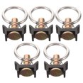 thumbnail image 4 of Shisuyan 5Pcs Single Stud Fitting L Track Ring Fitting Steel Single Stud Track Fitting with Ring Steel O-Ring, 4 of 9