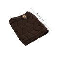 thumbnail image 4 of pitrice Leg Warmer Knitted Leg Sleeve Double Layer Thicken Ankle Boot Sock with W Button, Dark Coffee, 4 of 9