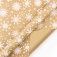 thumbnail image 1 of PVCS Ensemble de Papier d'Emballage Réversible pour les Fêtes, Noël Rustique (Lot de 1, 145 Pi2 ttl) Flocon de Neige, 1 of 6