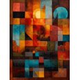 thumbnail image 1 of Qisvanset Texture Géométrique Abstraite Impression sur Toile 12x16 Pouces Déco d'Entrée, 1 of 8