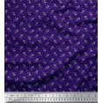thumbnail image 1 of Soimoi Modal Satin Fabric Swirl,Triangle & Floral Artistic Decor Fabric Printed Yard 42 Inch Wide, 1 of 3