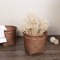 thumbnail image 4 of Home Textile Storage - Product Category Home Textile Storage 2 - Product Title Woven Waste for Rattan Style Small Garbage Can for Bedroom Bathroom Kitchen - Modern and Durable, 4 of 5