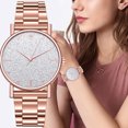 thumbnail image 1 of Montre-bracelet Analogique à Quartz pour Femmes Élégante avec Cadran Rond Étoilé et Bracelet en Acier Inoxydable, 1 of 8