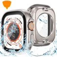 thumbnail image 1 of XiHAMA 2 in 1 Waterproof Case Compatible with Apple Watch Screen Protector 44mm SE 2nd Gen Series 6 5 4, 360 Protective Glass Face Cover Hard PC Bumper + Back Frame for Watch Accessories, 1 of 8