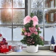thumbnail image 1 of Pvc Christmas Tree Mini Christmas Tree Desktop Ornament PVC 20x10cm Multicolor Holiday Decoration for Home,Pink 1Pcs JASKFLY, 1 of 9
