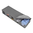 thumbnail image 1 of Foldable Under Bed Storage Bag - Non-Woven Fabric, 5 Compartments with Transparent Window, For Clothes/Toys, 1 of 1