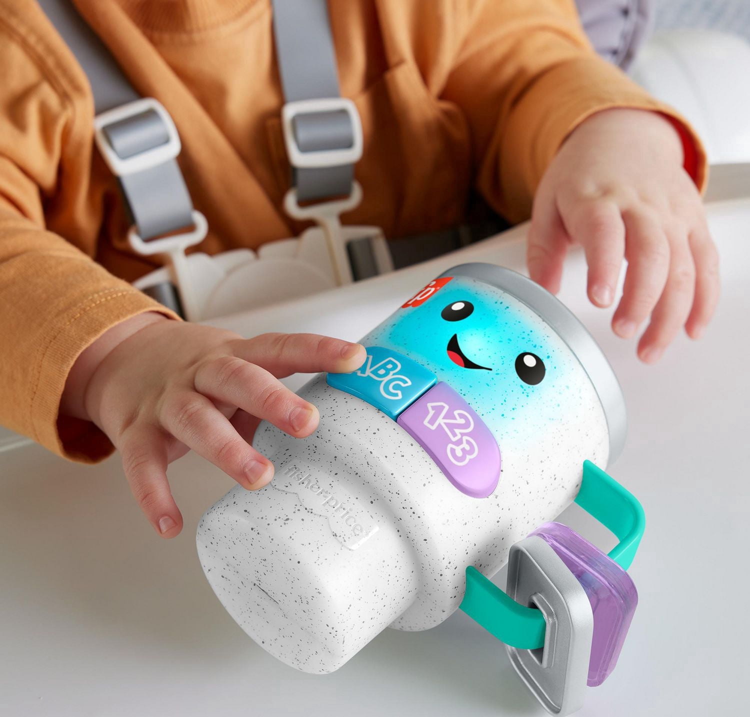 Fisher-Price Rires et Éveil Tasse à café Réveil et apprentissage, multilingue