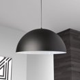 thumbnail image 3 of Ofelia 1 Light Pendant - Large - Matte Black/White, 3 of 3