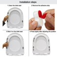 thumbnail image 3 of Bgsha 4pcs Bathroom Hardware Buffer Replacement Bumpers Strong Adhesive Toilet Seats, 3 of 7