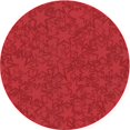 thumbnail image 1 of Ahgly Company Tapis Rond Lavable en Machine Intérieur Transitionnel Rouge, 3 Pieds Rond, 1 of 7