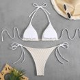 thumbnail image 4 of KIHOUT 2025 Women's Triangle Bikini Floral Printed Bikini Set Two Piece Summer Swimsuit Bathing Suits for Beach Pool Party, 4 of 7