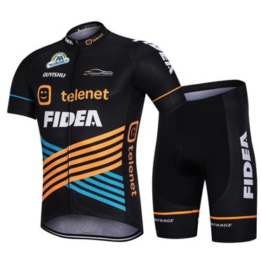 Ensembles de Maillots de Cyclisme à Manches Courtes pour Hommes, Chandail de Vélo, Shorts à Bavette, Rembourrage 3D, Ensemble de Vêtements de Cyclisme, avec MITI d'Italie Antidérapant