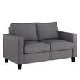 thumbnail image 3 of Georgia Linen-Like Upholstered 2 Seater Loveseat Sofa, 3 of 8