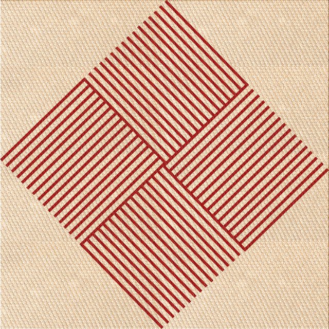 Ahgly Company Machine Washable Indoor Square Transitional Bright Orange Area Rugs, 5' Square