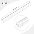 thumbnail image 2 of Unique Bargains 24mm ID x 30mm OD x 305mm Clear Rigid Acrylic Pipe Round Tube 2 Pack, 2 of 6