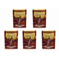 thumbnail image 1 of 5 Packs Dragon Shield Protège-Cartes Mat Cramoisi Taille Standard 100 ct Ensemble Valeur!, 1 of 4