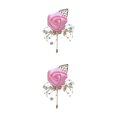 thumbnail image 1 of Youkk Cloth Chic And Stylish Brooch Pin Fashion Statement With Exquisite Piece Modern Minimalist Corsage pink 2Set, 1 of 6