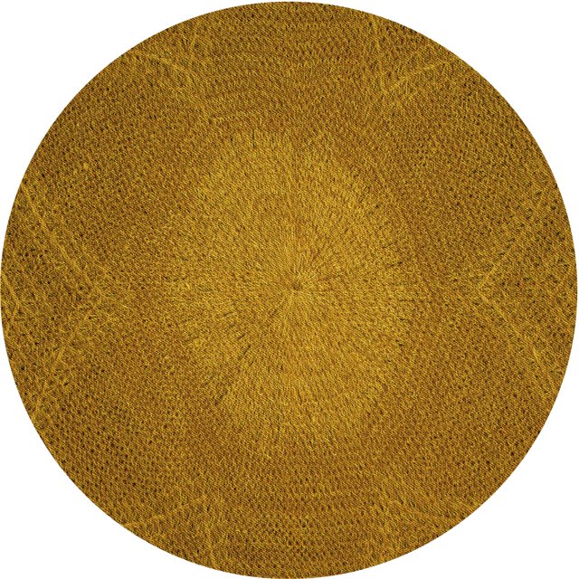 Ahgly Company Machine Washable Indoor Round Transitional Mahogany Brown Area Rugs, 5' Round