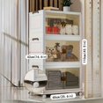 thumbnail image 3 of 1pc Storage Cabinet, Home Clothes Storage Cabinet, Bedroom Storage Cabinet,, 3 of 5