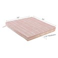 thumbnail image 2 of IH Casa Decor Cross Stripes Outdoor Chairpad Peach - Ensemble De 2, 2 of 3