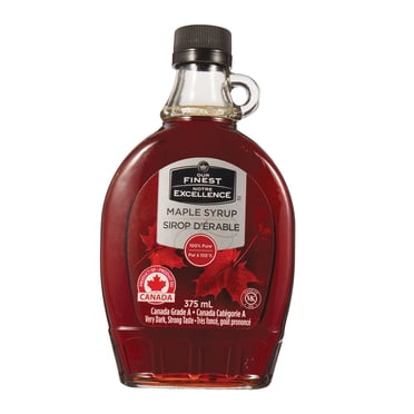 Our Finest 100 % Pur Sirop d'Érable Canada Catégorie A Très Foncé, Goût Prononcé