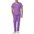 thumbnail image 2 of Adar Mens Medical Scrubs Set Medical Uniforms - Roomy Fit (30 Colors), 2 of 7