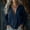 01 Navy, variant on Weiqiqre Tops for Women Trendy Cotton Linen Tunic Shirts Button Down Long Sleeve Blouse Tops Beach Cover Up