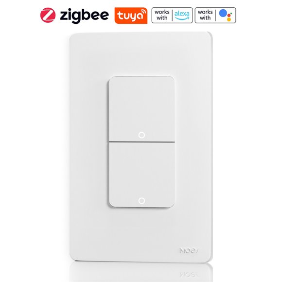 Intelligent Home Switch SpringBack Light Switch Voice Control APP Wireless Remote Control Switch Compatible with and Assistant
