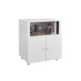 thumbnail image 1 of Yiwa Metal Storage Cupboard with Adjustable Shelf, Versatile Printer Stand & Mobile Filing Cabinet for Home Office or Garage, 1 of 7