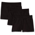 thumbnail image 2 of Hanes Girls Jersey Short 3-Pack, M, Black, 2 of 10