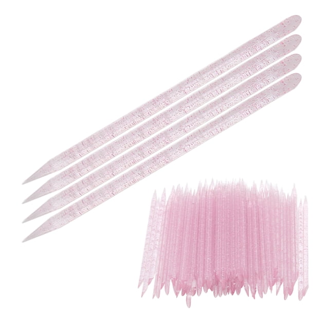 Bâton de Manucure Cuticule Pédicure, 100 Pcs Bâtons Jetables Soin des Ongles Double Face Innovation Moderne