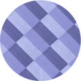 thumbnail image 1 of Ahgly Company Jeans Ronds Lavables en Machine Intérieur Transitionnel Tapis Bleu, 7 Pieds Rond, 1 of 7