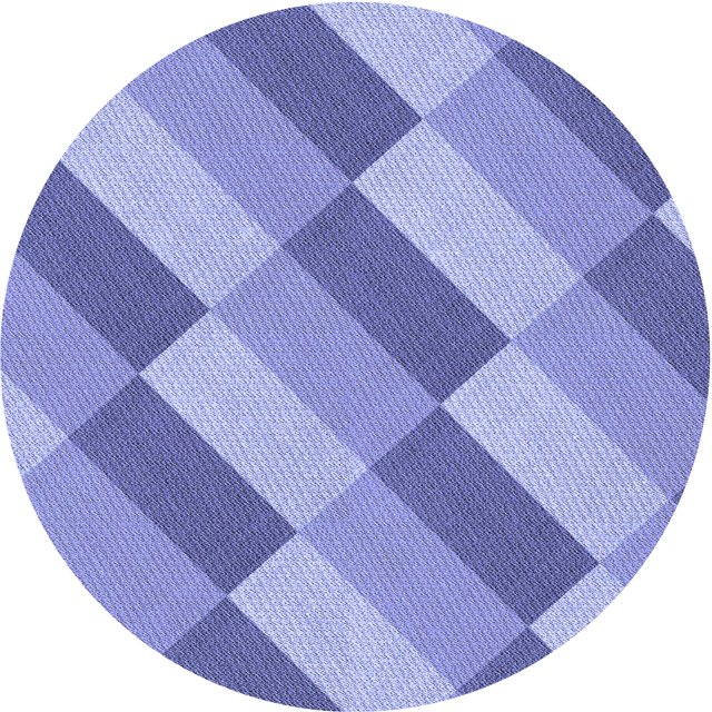 Ahgly Company Jeans Ronds Lavables en Machine Intérieur Transitionnel Tapis Bleu, 7 Pieds Rond