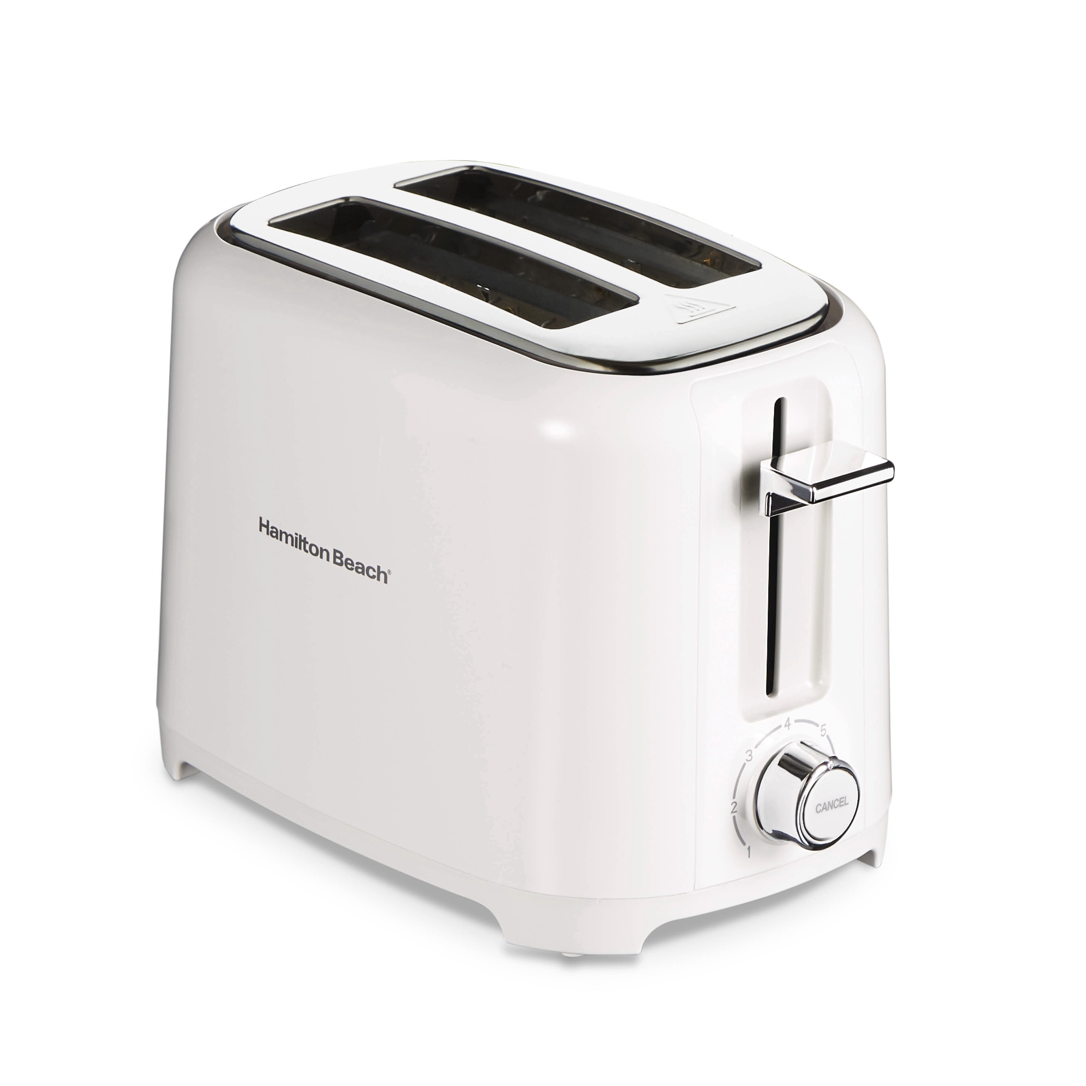 Hamilton Beach 2 Slice Toaster with Extra-Wide Slots, 700 Watts, 7 Shade Settings, White, 22218