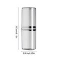 thumbnail image 3 of 2 In 1 Toothbrush Container And Mouthwash Cup, Portable Travel Organizer, Transparent Plastic With Lid, Large Capacity For Oral Care, Leak-Proof Design, Suitable For Travel, Camping, 3 of 6