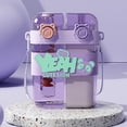 thumbnail image 3 of Water Cup Double Cup High Capacity Leak-Proof | 760ml Portable Lightweight Tumbler with Straw | Outdoor Home Use | Durable PC Material | Lock Buckle | Easy Clean | Multiple Colors, 3 of 7