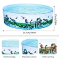 thumbnail image 3 of Outdoor Swimming Pool Non-Inflatable Portable Children  Pool with Cute Dinosaur Pattern for Kids Toddlers Adults Famil, 3 of 8