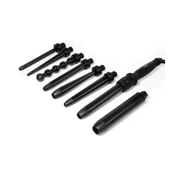 NuMe Octowand Interchangeable Curling Wand Set - 8 Barrel Hair Styling Tool for Curls, Waves, and Volume