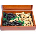 thumbnail image 2 of WE Games Jacques Chess Pieces Black Stained Kari Wood - Wooden Treasure Box, 2 of 7