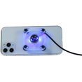 thumbnail image 4 of Universal Mobile Phone Radiator, Portable XYCCA Cooling Fan Stand Heat Sink Holder with Suction Cup Bottom, Mute Phone Cooler for Gaming Watching, 4 of 7