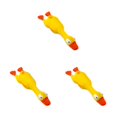 thumbnail image 2 of Transemion Squeaky Dog Toy Joy And Entertainment To Furry Friend Yellow And High Elastic Red bill duck 3Set, 2 of 6
