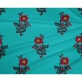 thumbnail image 4 of oneOone Polyester Lycra Fabric Leaves & Floral Block Print Fabric By The Yard 56 Inch Wide, 4 of 5