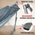 thumbnail image 4 of Tranquillo Hamac Double Universel de 106 Pouces avec Support et Sac Ajustables, Gris, 4 of 12