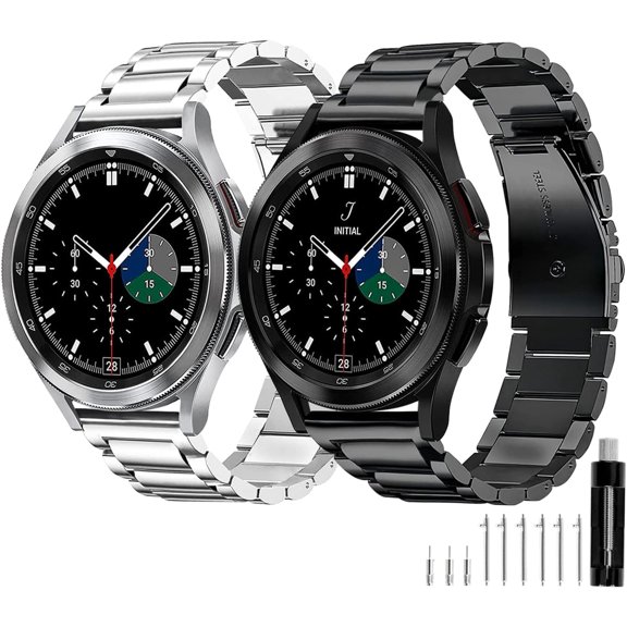 XiHAMA Stainless Steel Band Compatible with Samsung Galaxy Watch 8 7 6 5 4 FE Pro Classic 40mm 44mm 43mm 47mm 45mm 42mm 46mm 20mm Men Women Milanese Metal Elegant Casual