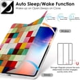 thumbnail image 4 of DuraSafe Cases iPad PRO 12.9 Inch 2022 6th 2021 5th 2020 4th Generation [ Pro 12.9 6 5 4 ] Printed Slim Lightweight Protective PC Dual Angle Stand Clear Flip Back Cover - Color Grid, 4 of 6