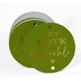 thumbnail image 2 of Inkdotpot Gold Foil Paper Hang Tags Let Love Sparkle Wedding Favor Tags 100 Pieces, 2 of 6
